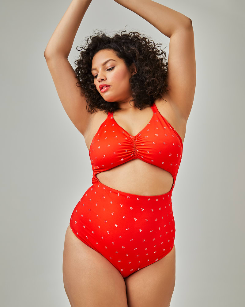 Front of plus size Cut Out One Piece by KITTY AND VIBE | Dia&Co | dia_product_style_image_id:156307